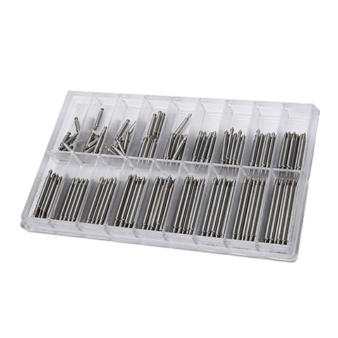 Stainless Steel Watch Band Spring Bars And Link Pins Kit 270 Pieces 1.8mm Replacement Pins Pro Grade Watch Repair Accessories