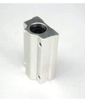 Linear Motion Bearing Slides SCS12LUU for CNC Parts and 3D Printer Upgrades, Pro Grade Ultra Precision Machine Tools, Smooth, Quiet Travel, Durable Axial Guides, High Quality Linear Bearings for Accurate, Repeatable Movement. silver aluminum SCS12LUU linear bearing block for CNC and 3D printer axes