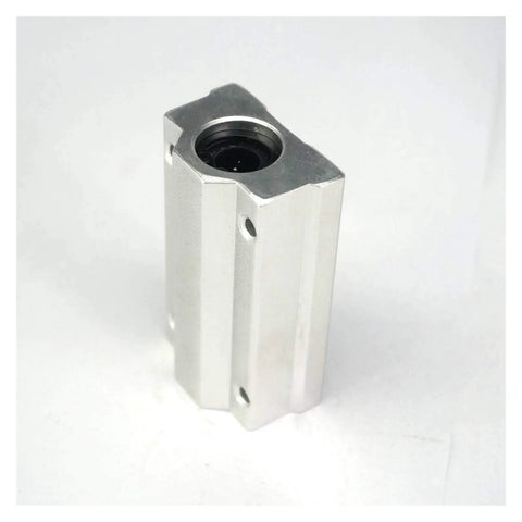 Linear Motion Bearing Slides SCS12LUU for CNC Parts and 3D Printer Upgrades, Pro Grade Ultra Precision Machine Tools, Smooth, Quiet Travel, Durable Axial Guides, High Quality Linear Bearings for Accurate, Repeatable Movement. silver aluminum SCS12LUU linear bearing block for CNC and 3D printer axes