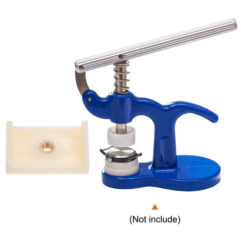 8 Piece Watch Case Press Die Kit With Nylon Fitting Dies For Tabletop Capping Machine Watch Repair Gear, blue press tool
