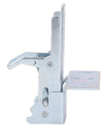 Heavy Duty 180 Degree Folding Table Hinge Slick Double Spring Flip Bracket, side view, durable iron material, for woodworking tools.