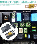Heavy Duty Three Pack AMI Midi Automotive Fuses Offering Sixty Amp Bolt On Mounting For Smooth Circuit Protection Across Cars Trucks Golf Carts And Pickup Beds No Hassle Install in fuse box detail.