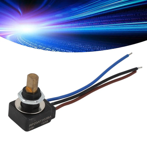 Rotary Potentiometer With Linear Taper Adjustable Resistor IP65 Waterproof 0.25W Power Rating 320 Degree Rotation Knob