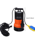 Heavy Duty Submersible Sump Pump With Tough Bottom Suction And Automatic Float Switch to Kick Standing Water out of Basements Ponds and Lawns Quickly.