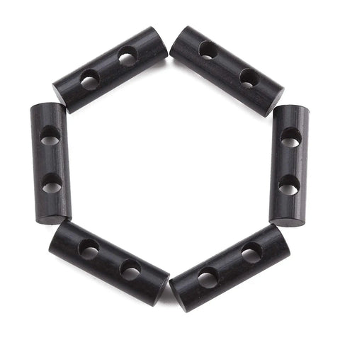 Mini Ferro Rods Six Pack Drilled Ferrocerium Fire Starters in hexagonal arrangement