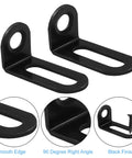 12 Pack Adjustable Right Angle Brackets L Shape Corner Braces Black For DIY Furniture Fixes And Home Projects Heavy Duty Support 18x19x3 mm