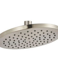 Studio S 8 Inch Rain Showerhead in Brushed Nickel, 2.5 GPM with brass construction, easy clean feature, modern design
