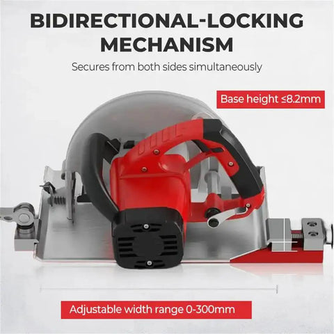 Aluminum Alloy Circular Saw Guide Rail For 12 Inch Saw Base, adjustable cutting guide for milling, bidirectional locking mechanism