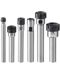 Heavy Duty ER Series Extension Rod For Milling Machines With Straight Shank Collet Adapter For C16 Tool Holder and Deep Machining Jobs, set of 6 sizes.