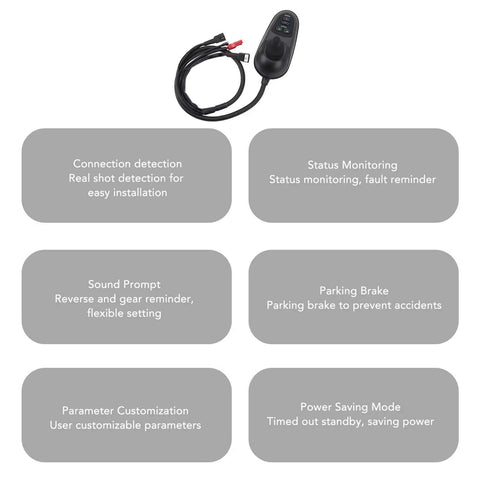 24V Electric Wheelchair Joystick Controller With Brake Connector For Easy Speed And Direction Control In Mobility Aids Plug And Play Installation Reliable Stop On Release Compatible With Electric Wheelchairs