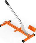 No Sweat Laminate Floor Cutter With Badass Leverage Handle for Slick Straight And Miter Cuts on 8 to 12 inch wood planks.