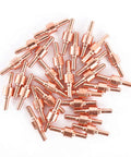 Copper electrodes from Plasma Cutting Consumables Kit 100Pcs Includes Shield Cups Nozzles Swirl Baffles Electrodes For PT31 Cutter