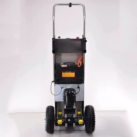 Heavy Duty 1200W Electric Stair Climber Cart With Brushless Motor Lifts Up To 400 Kilos On One Go featuring a powerful motor and large battery.