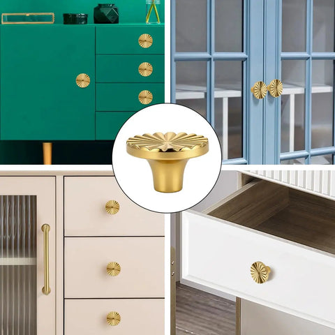 Must Have Golden Round Cabin Knobs 12 Pack Polished Gold Hardware Handles For Kitchen Cabinets Dressers Vanities And Drawers Classic Round Gold Pulls For Modern Home Upgrades on cabinets
