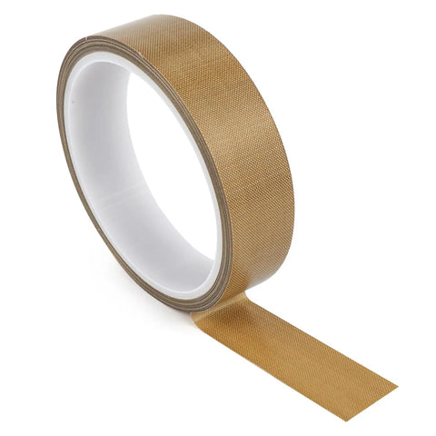 1 Inch By 33 Feet High Temp PTFE Coated Glass Cloth Tape 0.18mm Thick For Vacuum Sealers And Hand Impulse Sealers, roll view