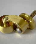 Brass Gold Swivel Wheel Caster with Screw, part of 4PCS/Lot Casters Wheels for Furniture, suitable for chairs and cabinets.