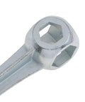 Close-up of Ten In One Bone Shaped Hex Wrench Kit For Bicycle Maintenance 6 To 15mm Zinc Alloy Wrench Set, showing hexagonal end.