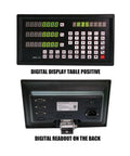 Front and back view of Digital Readout DRO System With Three 0 To 1000 Mm Linear Scales for versatile machining use.