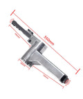 Rock Solid Quarter Inch Pneumatic Belt Sander Hella Durable Stainless Steel handheld angle grinder, 350mm long for metal finishing.