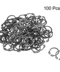 20mm External C-Clip Retaining Ring Set Of 100 For Shafts, 65Mn Steel, Heavy Duty Snap Rings