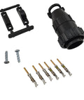 Components of 14 Pin CPC CNC Port Plug With Twist Lock And 6 Pin Connector For Plasma Cutters, plug and play, hassle free install.