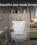 Ultra Thin Rear Feminine Right Handed Bidet Attachment For Toilet With Self Cleaning Dual Nozzles installed on toilet