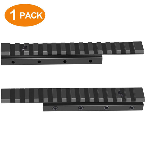 11mm Dovetail to 21mm Picatinny Rail Convert Adapter for Scope Mounts, 6.1 Inch, one pack, black metal rail adapter