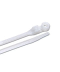 Rugged Eight Inch Nylon Cable Ties One Hundred Pack Delivering Fifty Pound Tensile Strength for organizing wires and cables.