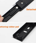 Heavy Duty Drawer Slides And Table Extension Rails, Two-Section Stretching, Thick Cold-Rolled Steel, Ultra Strong 50kg Per Pair, Quiet Cushioned Rails With Rubber Pads And Ball Bearings, Rust-Resistant, Durable Build, detachable slide with rubber pad