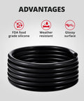 Get Sick Of Flimsy Hoses? Upgrade With This Badass Silicone Vacuum Tubing Kit That Has 6 Sizes In 10 Foot Rolls Plus 130 PSI Pressure Rating That Keeps Things Tight And Durable For Your Ride Without Breaking The Bank. black silicone hose roll, FDA food grade, weather resistant