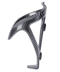 Fly Heavy Duty Bike Water Bottle Cage Built From Solid Abs Showing Off A Badass Carbon Fiber Aesthetic, side view.