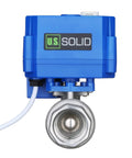 Motorized Three Quarters Inch Ball Valve Full Port NSF Certified 304 Stainless Steel With Manual Function