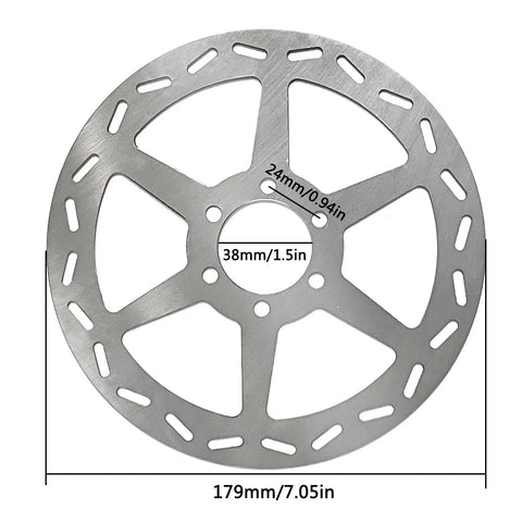 Rear Brake Disc Rotor 179mm for Motovox MBX10 MBX11 Baja Doodle Bug DB30 Blitz Racer Coleman CT100U CC100X Mini Bike Go Kart