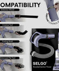 Upgraded Replacement Hose Handle For Navigator Rotator Lift Away Vacuum Series NV350 NV351 NV352 NV353 NV360 Gray