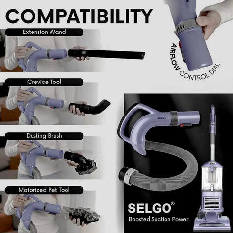 Upgraded Replacement Hose Handle For Navigator Rotator Lift Away Vacuum Series NV350 NV351 NV352 NV353 NV360 Gray