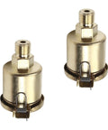 2 Pack M10x1 6ml Oil Cup Cap For Lathe Machine Oil Dispenser Copper Plated On Iron Gold Tone Replacement Oiler Cap Set Compatible With Most Engine Lathes CNC Machines Precision Workshop Upgrade