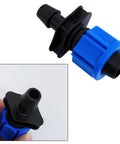 40-Piece Drip Irrigation Coupling Set With Four Connector Types Blue Universal Joint Fittings For 5/8 Inch Tubing Leak-Proof