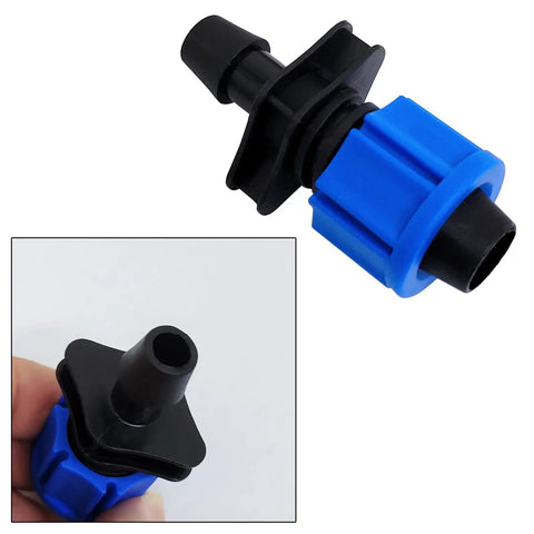 40-Piece Drip Irrigation Coupling Set With Four Connector Types Blue Universal Joint Fittings For 5/8 Inch Tubing Leak-Proof