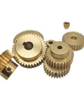 Brass Spur Gear 0.6 Module 39 Teeth With 4mm Bore Straight Teeth Pinion Cylindrical Gear Shaft Hardware for robotics DIY CNC projects