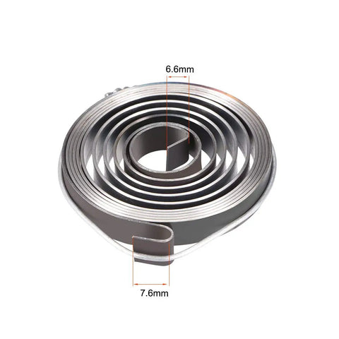 Solid As A Rock Heavy Duty Drill Press Quill Return Coil Spring Assembly Double Hook Ends 1540mm 6.6mm OD Spring Steel
