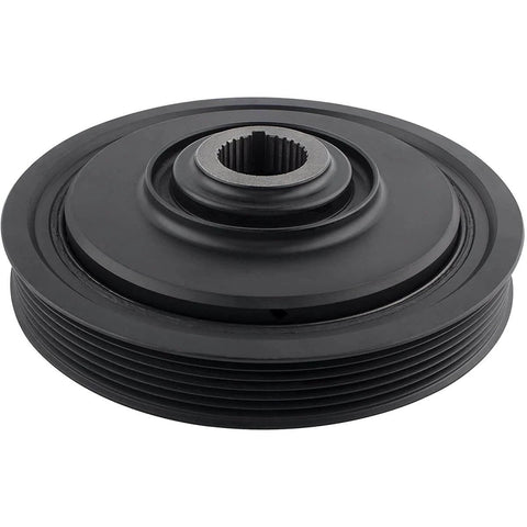 Harmonic Balancer Belt Drive Pulley Replacement For Acura MDX TL RL Honda Accord Odyssey Pilot V6 Engines 3.0L 3.2L 3.5L 3.7L Fits 2005 To 2010 Models