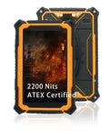 Industrial Grade Explosion Proof 7 Inch Android Tablet For Hazardous Areas Zone 2 ATEX Intrinsically Safe Worksite with bright display