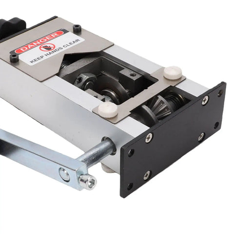 Yunseity Electric Drill Wire Stripper For Copper And Aluminum Cables, Hand Crank Tool showing internal gears and manual crank access.