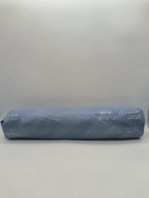 Ceramic fiber insulation blanket roll with single-sided aluminum foil facing, 1x0.61 m, 10 mm thick, blue wrap
