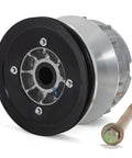 Primary Drive Clutch For EZGO TXT And RXV Golf Carts 2010 And Up OEM Replacement 618684 644299 672686 Beefed Up Aluminum Alloy For Durability Solid Heat Dissipation And Smooth Reliable Performance, front view with mounting bolt