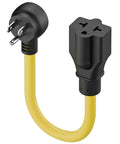 Heavy Duty Four In One NEMA Adapter Cord 12AWG For 5 15P To 5 15R 5 20R 6 15R 6 20R Indoor Outdoor SJTW Extension Cable