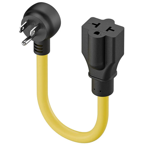 Heavy Duty Four In One NEMA Adapter Cord 12AWG For 5 15P To 5 15R 5 20R 6 15R 6 20R Indoor Outdoor SJTW Extension Cable