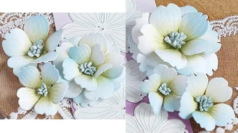 3D Flower Frame Metal Die Cuts Set For Scrapbooking And Card Making With Leaves And Floral Embossing Dies, paper flowers close-up