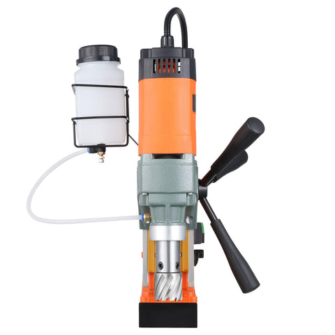 Top view of Heavy Hitter Magnetic Drill Press With 1450W Copper Motor delivering 2810 lb holding force and coring bits.
