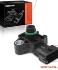 Engine MAP Sensor Absolute Pressure For GM Trucks And SUVs Fits Canyon Envoy Savana Sierra Terrain Yukon 2008 To 2021 Including 1500 2500 3500 HD Direct Fit Premium Replacement Workhorse Quality, black plastic with green seal